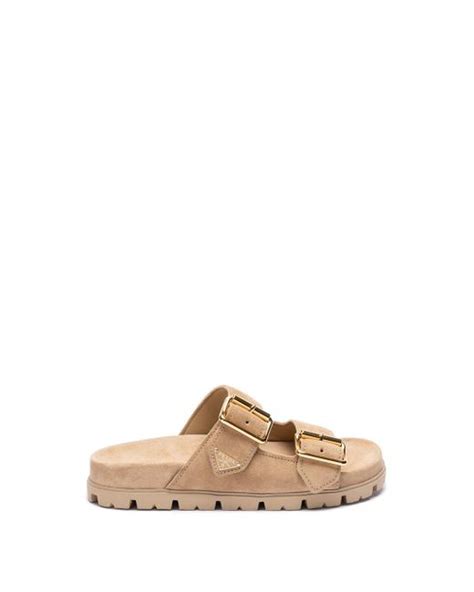 prada sport flatform sandals|prada double buckle suede sandals.